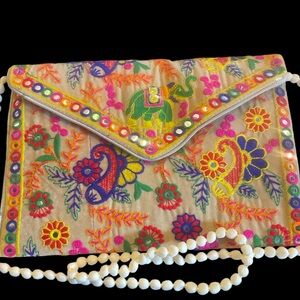Bohemian Style Clutch/Crossbody Bag NWOT